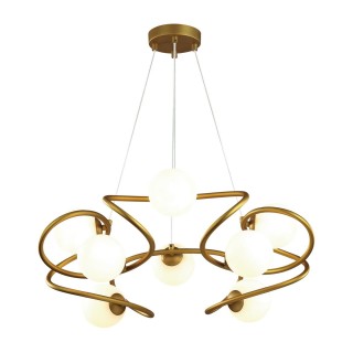 4806/8 MODERN ODL21 399 золотой/белый Люстра G9 8*40W SLOTA-foto4