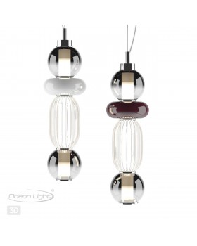 4827/18L PENDANT ODL21 321 хром/дымчатый/белый/прозрачный Подвес LED 18W BEANS-foto5