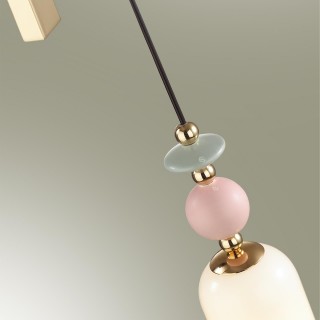 4861/1WA CLASSIC ODL_EX21 73 золото/разноцветн./керамика/стекло Бра E14 1*40W CANDY-foto7