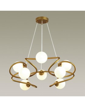 4806/8 MODERN ODL21 399 золотой/белый Люстра G9 8*40W SLOTA-foto3