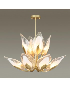 4924/12 HALL ODL22 441 матов.золотой/белый/стекло Люстра E14 12*40W MOKARTA-foto3