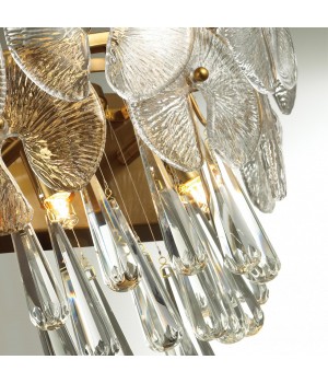 4984/2W HALL ODL22 445 золотой/стекло/хрусталь Бра G9 2*33W SEMURA-foto5