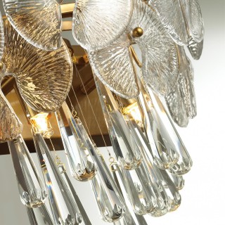 4984/2W HALL ODL22 445 золотой/стекло/хрусталь Бра G9 2*33W SEMURA-foto5