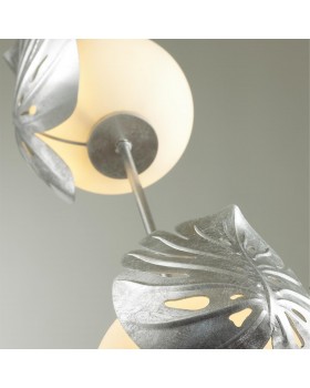 4865/2FC MODERN ODL_EX22 81 серебристый/белый/стекло Натяжной торшер с выкл. E14 2*40W JUNGLE-foto6