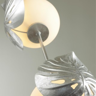 4865/2FC MODERN ODL_EX22 81 серебристый/белый/стекло Натяжной торшер с выкл. E14 2*40W JUNGLE-foto6