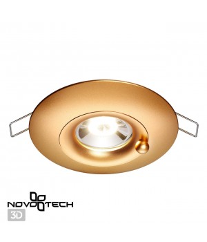 370791 SPOT NT21 293 матовое зодото Светильник встраиваемый влагозащищенный IP44 GU10 50W 220V WATER-foto4