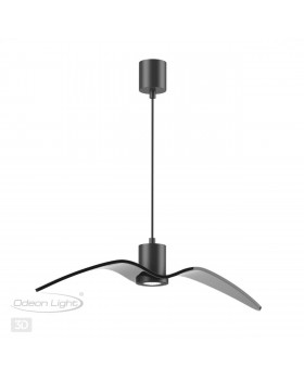 4902/1B PENDANT ODL22 289 чёрный/стекло Подвес GU10 1*5W BIRDS-foto6