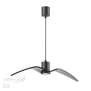 4902/1B PENDANT ODL22 289 чёрный/стекло Подвес GU10 1*5W BIRDS-foto6