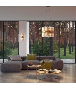 4786/12A HALL ODL21 456 золото/металл/стекло Люстра E14 12*40W VIKETA-foto3