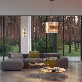 4786/12A HALL ODL21 456 золото/металл/стекло Люстра E14 12*40W VIKETA-foto3