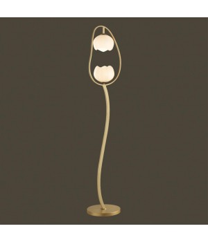 4873/2F MODERN ODL_EX22 83 золотой/белый/стекло Торшер E14 2*40W WATERLILY-foto4