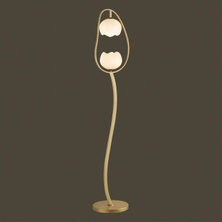 4873/2F MODERN ODL_EX22 83 золотой/белый/стекло Торшер E14 2*40W WATERLILY-foto4