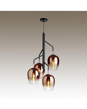 4760/4 MODERN ODL21 347 медный/черный Люстра E27 4*60W PALTA-foto3