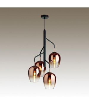4760/4 MODERN ODL21 347 медный/черный Люстра E27 4*60W PALTA-foto3