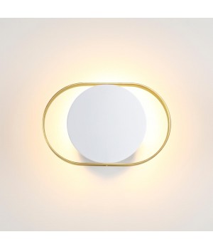 4246/7WW HIGHTECH ODL21 187 бел/золотист/металл Настенный светильник IP20 LED 7W 560Лм 3000K MONDY-foto4