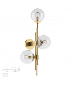 4799/3W PENDANT ODL21 341 бронзовый/прозрачный Бра с выкл. E14 3*60W BRAZERI-foto5