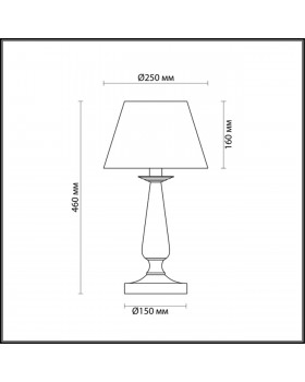 3712/1T NEOCLASSI LN19 190 белый Настольная лампа E14 1*60W 220V HAYLEY-foto2