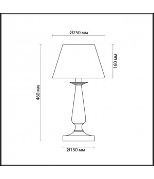 3712/1T NEOCLASSI LN19 190 белый Настольная лампа E14 1*60W 220V HAYLEY-foto2
