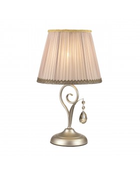 3924/1T CLASSIC ODL18 469 мат.серебро/хрусталь Настольная лампа IP20 E14 40W 220V MARIONETTA-foto5