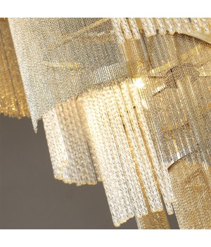 4630/2W HALL ODL20 469 серебристый/стекло/металл.цепочки Бра E14 2*40W 220V GRAZA-foto5