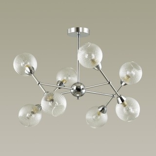 4438/8C MODERNI LN20 085 хром, стекло Люстра на штанге E14 8*40W 220V EVERLY-foto3