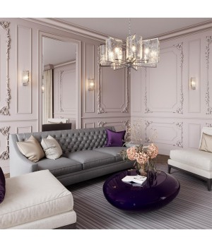 4888/7 MODERN ODL_EX22 93 хром/прозрачный/стекло Люстра E27 7*60W ELEGANTE-foto3