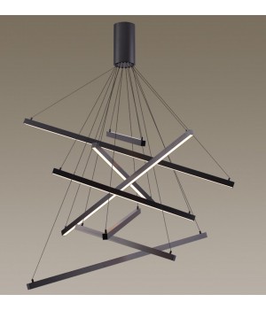 3860/96B L-VISION ODL20 142 черный/металл Подвесной светильник LED 3000K 96W 220V COMETA-foto4