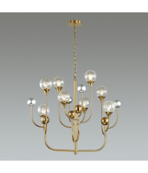 4785/8 HALL ODL21 459 золото/серебрист./металл//стекло Люстра E14 8*40W KELLI-foto3
