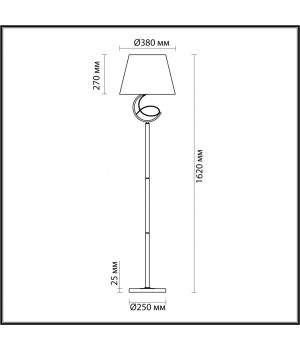 4541/1F NEOCLASSI (В 2-Х КОРОБКАХ) LN21 123 белый Торшер E27 60W 220V FLEUR-foto2