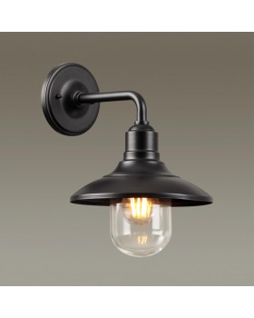 4965/1W NATURE ODL22 567 черный/стекло Ландшафтный настен.светильник E27 1*60W IP44 CAMPA-foto3