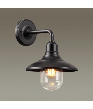 4965/1W NATURE ODL22 567 черный/стекло Ландшафтный настен.светильник E27 1*60W IP44 CAMPA-foto3