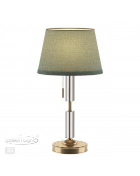 4887/1T MODERN ODL_EX22 89 бронзовый/зеленый/абажур ткань Настольная лампа E27 1*60W LONDON-foto5