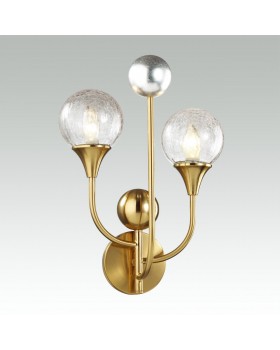 4785/2W HALL ODL21 458 золото/серебрист./металл//стекло Бра E14 2*40W KELLI-foto4