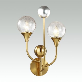 4785/2W HALL ODL21 458 золото/серебрист./металл//стекло Бра E14 2*40W KELLI-foto4