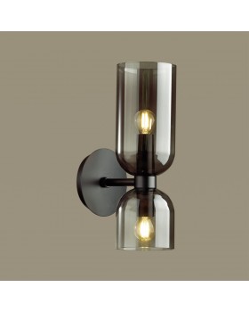 4804/2W MIDCENT ODL21 339 черный/дымчатый Бра с выкл. E14 2*60W ORINOCO-foto4