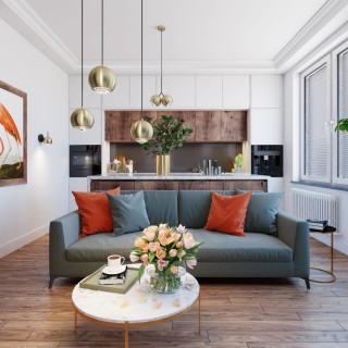 4227/6WL L-VISION ODL21 254 зол/металл Настенный светильник выкл на базе IP20 LED 6W 300Лм 3000К MIA-foto3