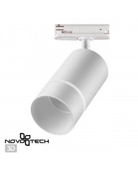 370778 PORT NT21 086 белый Светильник трековый однофазный трехжильный IP20 GU10 9W 235V ELINA-foto4