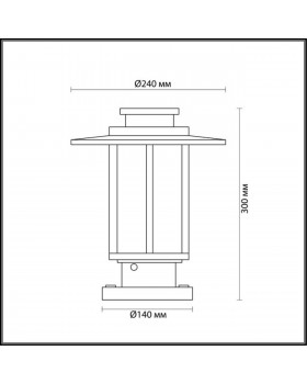 4047/1B NATURE ODL18 583 белый/коричневый Уличный светильник на столб IP54 E27 18W 220V MITO-foto2