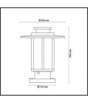 4047/1B NATURE ODL18 583 белый/коричневый Уличный светильник на столб IP54 E27 18W 220V MITO-foto2