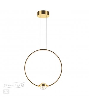 4336/18L L-VISION ODL22 155 брашированное золото/металл Подвесной светильник IP20 LED 18W 1370Лм 4000K GOTA-foto6