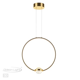 4336/18L L-VISION ODL22 155 брашированное золото/металл Подвесной светильник IP20 LED 18W 1370Лм 4000K GOTA-foto6