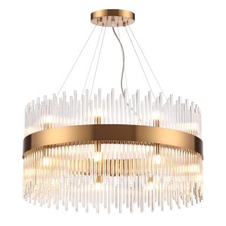 4722/18 HALL ODL20 474 бронзовый/стекло/прозрачный Люстра G9 18*33W 220V FOCCO-foto6