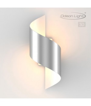 3800/5WL HIGHTECH ODL19 182 серебр/металл Настен.светильник LED 5W 400Лм 3000К 150*150 BOCCOLO-foto4