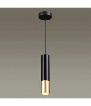 3876/1L HIGHTECH ODL19 265 черный с золотом Подвесной светильник GU10 1*50W 220V KIKO-foto3