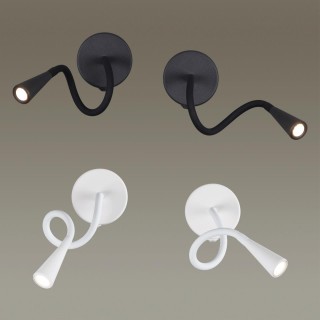 4254/3WL HIGHTECH ODL21 271 черн/металл Настен.светильник выкл на базе IP20 LED 3W 263Лм 3000K ODDS-foto5