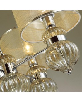 4687/1W CLASSIC ODL20 409 хром/'шампань'/бежевый Бра E27 1*40W 220V LILIT-foto4