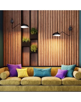 4831/1W WALLI ODL21 523 черный/хром Настенный светильник E27 1*40W KERBI-foto3