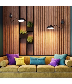 4831/1W WALLI ODL21 523 черный/хром Настенный светильник E27 1*40W KERBI-foto3