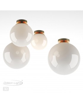 4248/1C HIGHTECH ODL21 245 золотист/металл/белый/акрил Потолочный светильник IP44 E27 LED max 9W BOSCO-foto5