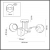 4539/3C COMFI LN21 064 хром Люстра потолочная E14 3*40W 220V POLLY